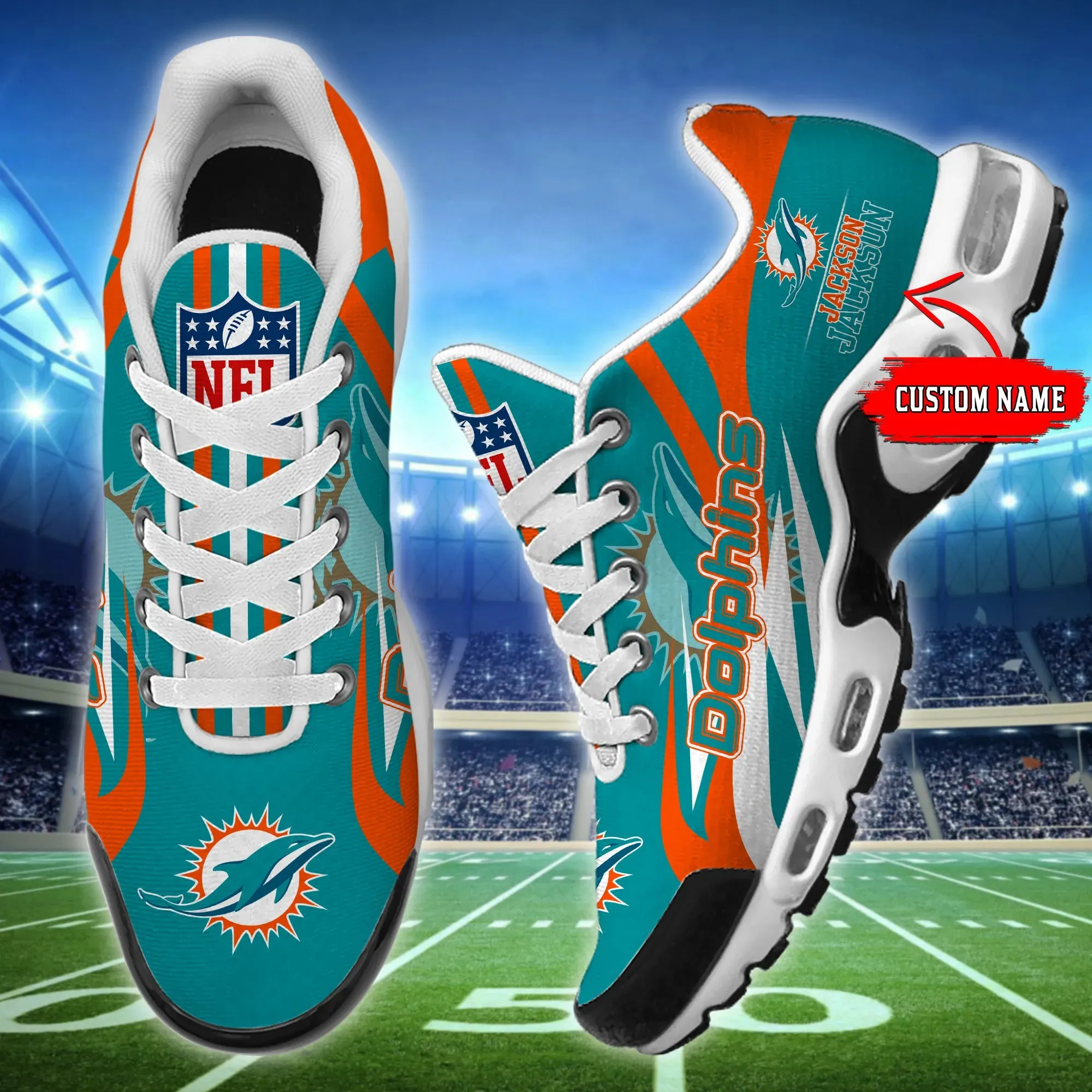 Miami Dolphins Personalized New Air Max Plus Shoes Air Cushion Sneaker 942yp-9613 1 Miami Dolphins Personalized New Air Max Plus Shoes Air Cushion Sneaker 942yp-9613