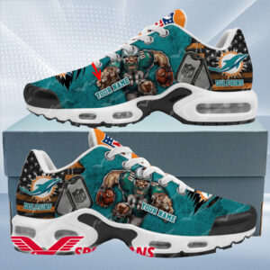 Miami Dolphins Personalized Air Max Shoes Air Cushion Sneakers Dtynns
