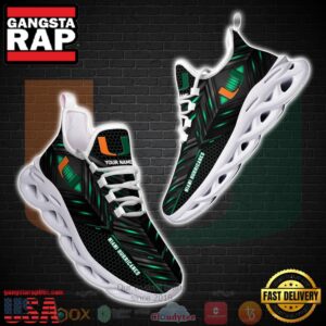 Miami Hurricanes Custom Name Clunky Unique Air Max Shoes Air Cushion Sneakers