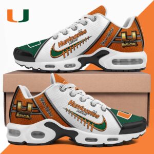 Miami Hurricanes Shoes 2025 Version Custom Your Name, Football Team Shoes 516