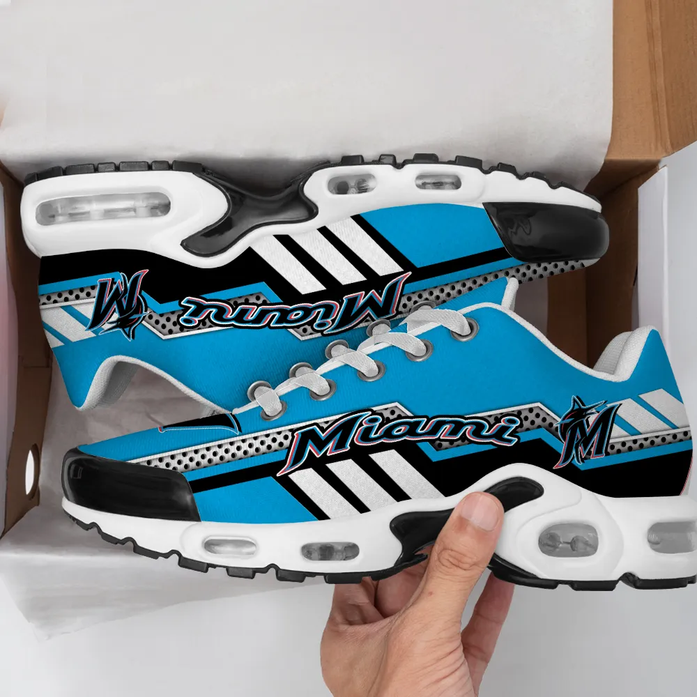 Miami Marlins Personalized Name Team Mix Colors Sport Team Air Max Shoes Air Cushion Sneakers 243lg-7189 1 Miami Marlins Personalized Name Team Mix Colors Sport Team Air Max Shoes Air Cushion Sneakers 243lg-7189