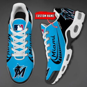 Miami Marlins Team Logo Baseball God Wings Air Max Shoes Sneaker