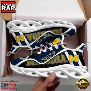 Michigan Wolverines NCAA Clunky Air Max Shoes Air Cushion Sneakers