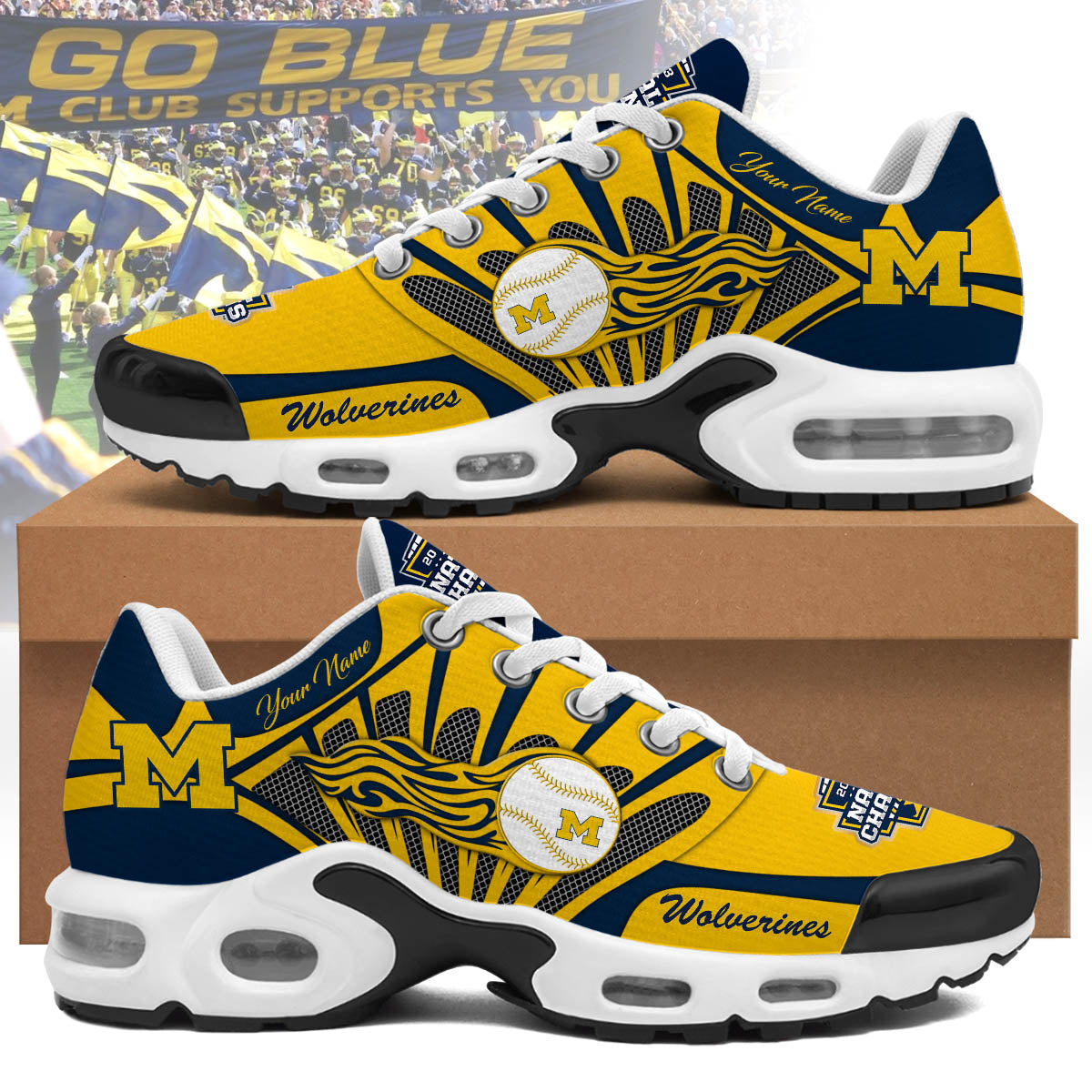 Michigan Wolverines Sport Shoes 1 Michigan Wolverines Sport Shoes