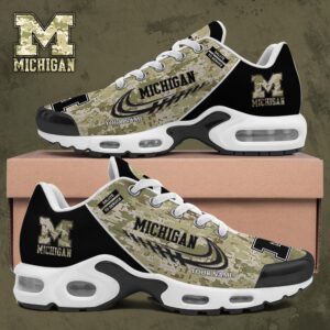 Michigan Wolverines Shoes 2025 Version Custom Name, Camouflage Shoes, Gifts For Football Lovers