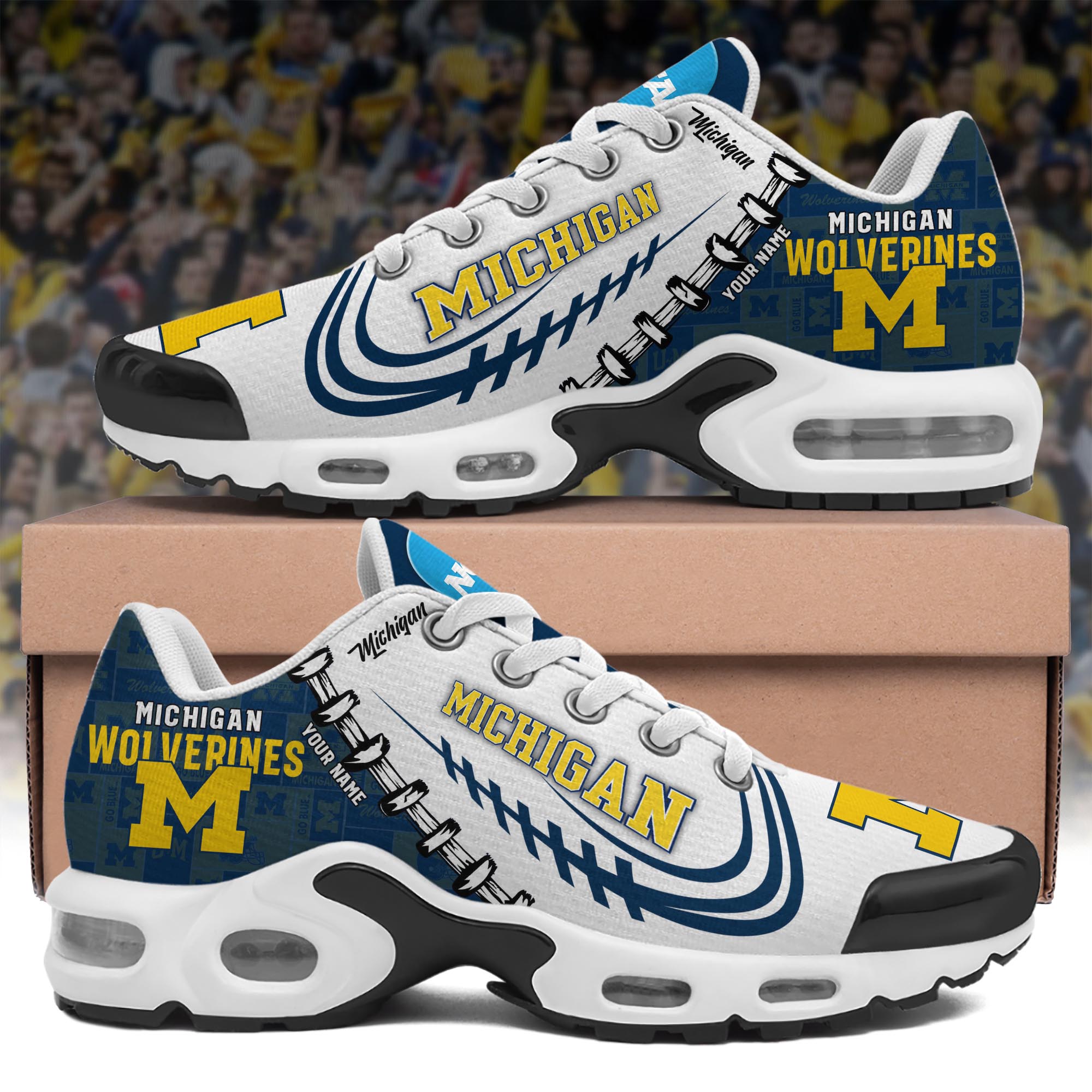 Michigan Wolverines Shoes 2025 Version Custom Your Name 558 1 Michigan Wolverines Shoes 2025 Version Custom Your Name 558