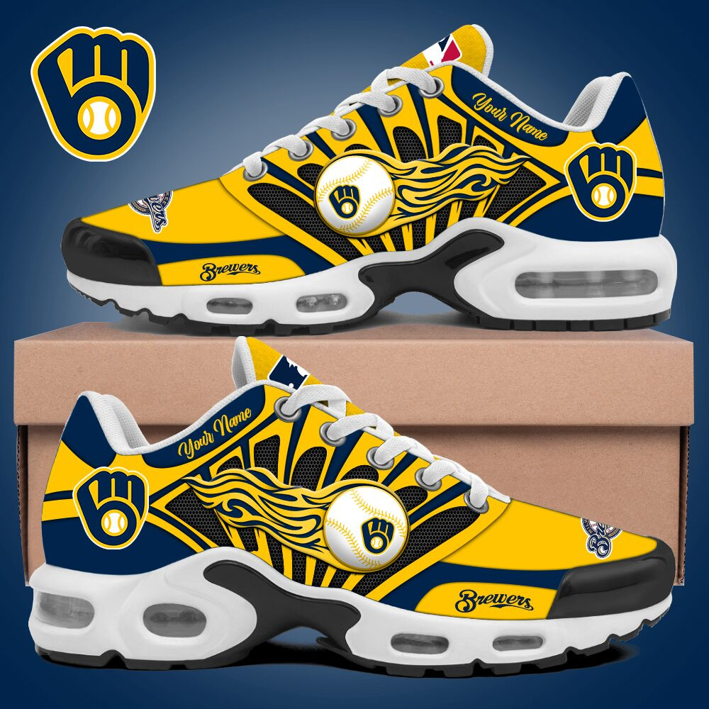 Milwaukee Brewers Air Max Plus Shoes Sneakers For Men And Women 1 Milwaukee Brewers Air Max Plus Shoes Sneakers For Men And Women