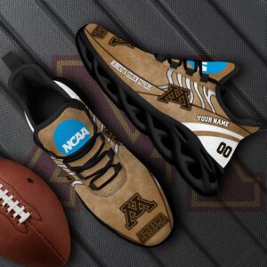 Minnesota Golden Gophers Black Max Soul Shoes 2025 Versions Custom Your Name And Number 312