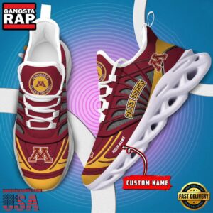 NCAA Minnesota Golden Gophers Custom Name Air Max Shoes Air Cushion Sneakers