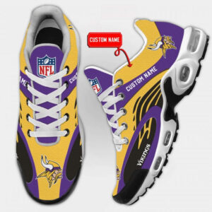 Minnesota Vikings Logo Custom Name Air Max Shoes Air Cushion Sneakers