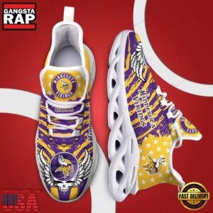 National Football League Minnesota Vikings Air Max Shoes Air Cushion Sneakers