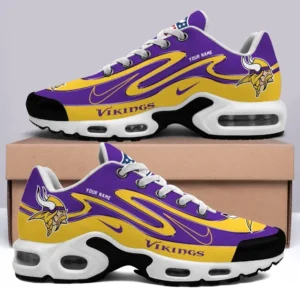 Minnesota Vikings Personalized Name Team Mix Colors V2 Shoes Air Cushion Sneakers
