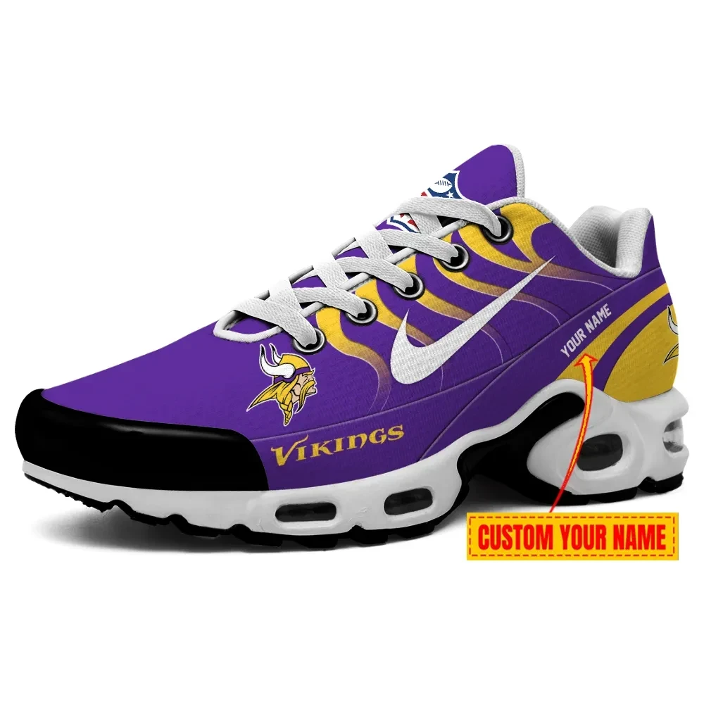 Minnesota Vikings Personalized Name Team Mix Colors V3 Air Max Shoes Air Cushion Sneakers 1 Minnesota Vikings Personalized Name Team Mix Colors V3 Air Max Shoes Air Cushion Sneakers