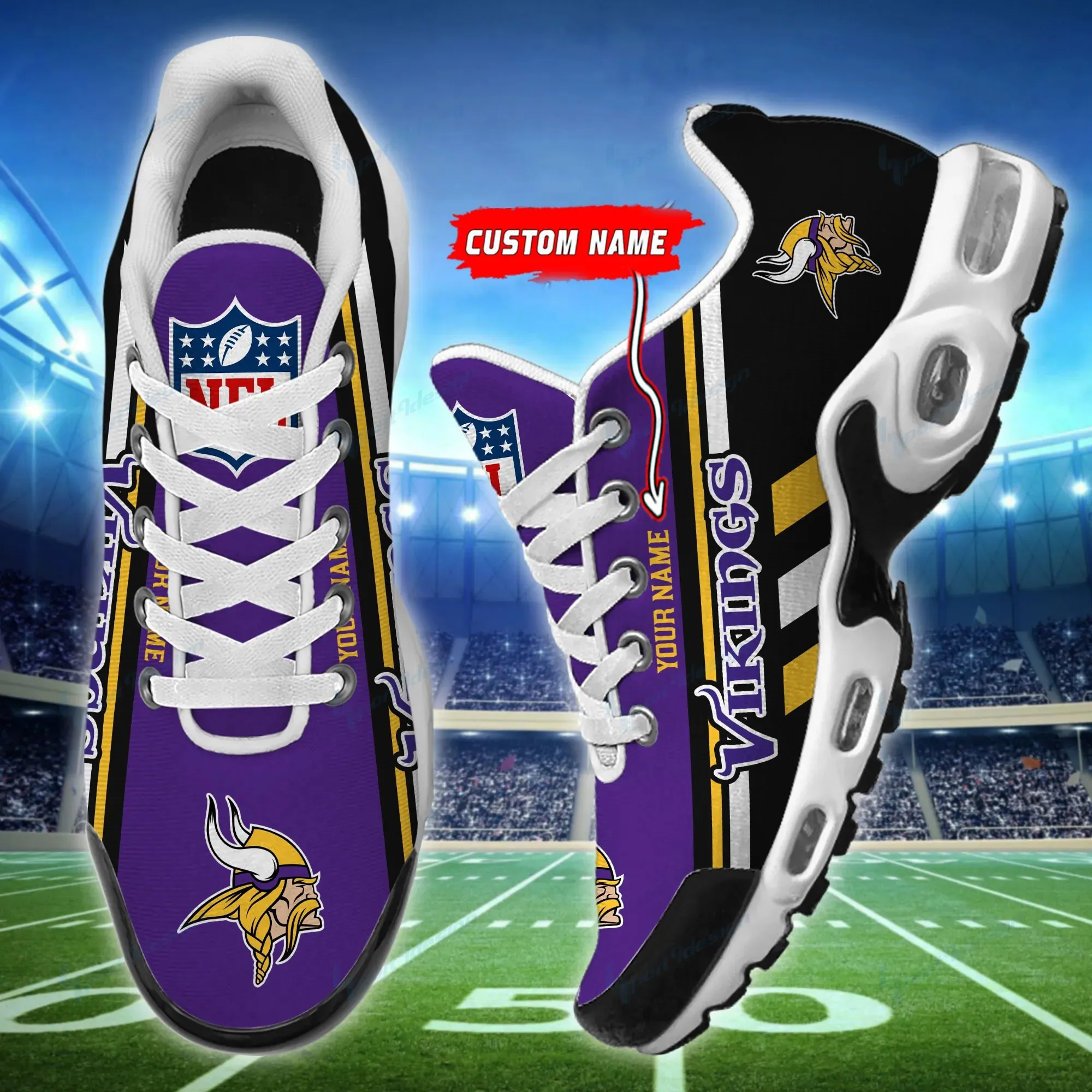 Minnesota Vikings Personalized New Air Max Plus Shoes Air Cushion Sneaker 679yd-8772 1 Minnesota Vikings Personalized New Air Max Plus Shoes Air Cushion Sneaker 679yd-8772
