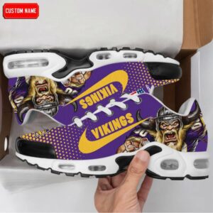Minnesota Vikings Premium Air Max Plus Sport Sneakers For Fan Gifts