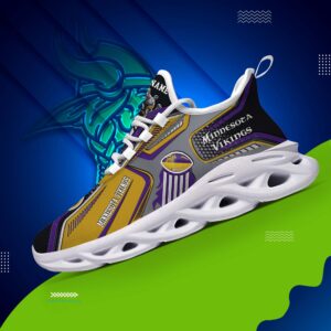 Minnesota Vikings White C Sneakers 2025 Version Personalized Your Name, Sport Sneakers , Sport Gifts Ph605