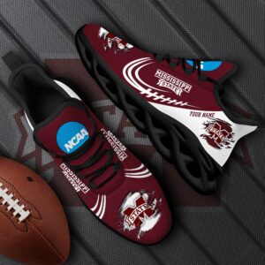 Mississippi State Bulldogs Black Max Soul Shoes 2025 Versions Custom Name 016