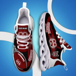 Mississippi State Bulldogs White C Sneakers 2025 Version Personalized Your Name 090