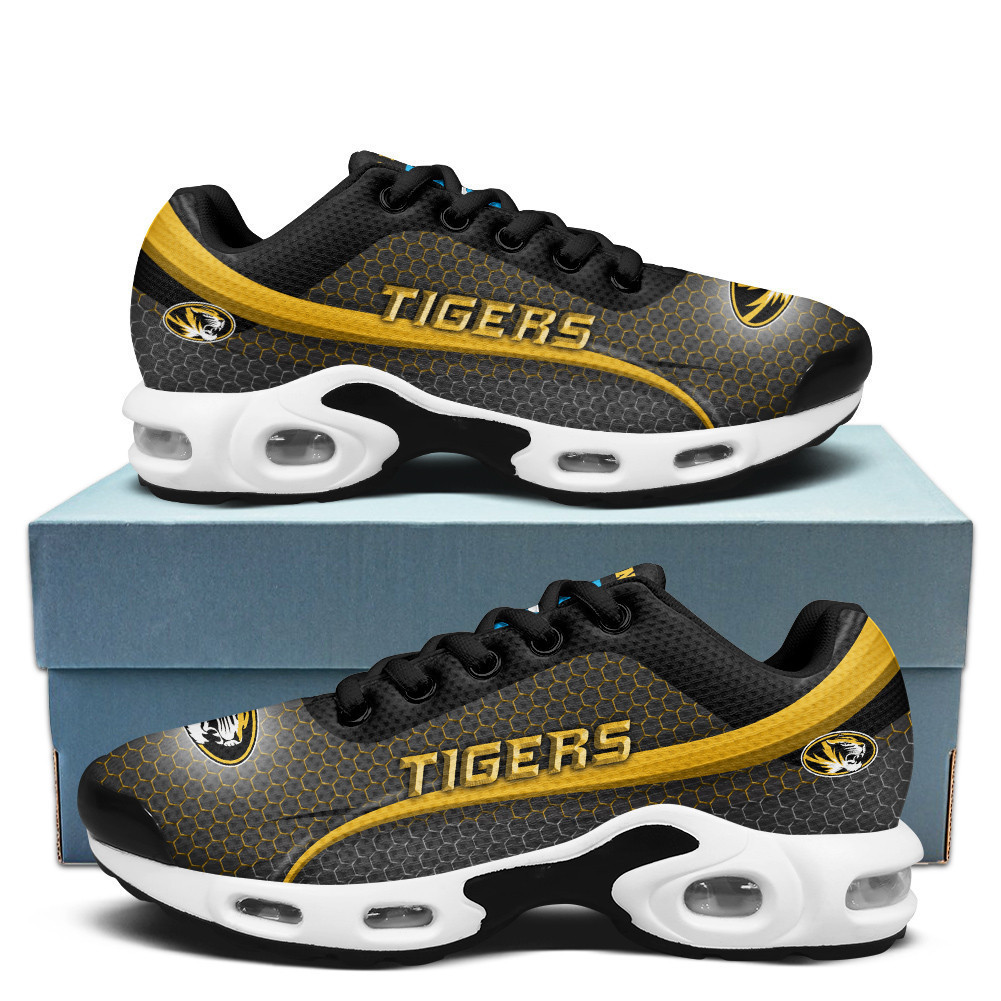 Missouri Personalized Name Team Colors Wave Line Beehive Pattern Shoes Air Cushion Sneakers 1 Missouri Personalized Name Team Colors Wave Line Beehive Pattern Shoes Air Cushion Sneakers