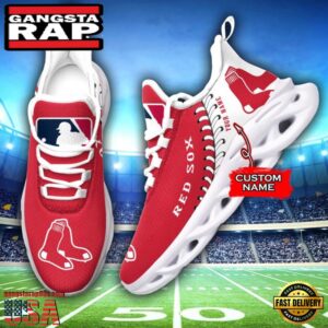Major League Baseball Boston Red Sox Unique Design Custom Name Air Max Shoes Air Cushion Sneakers