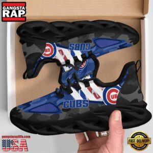 Major League Baseball Chicago Cubs Military Camouflage M Soul Shoes Running Sneakers
