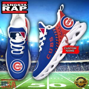 Major League Baseball Chicago Cubs Unique Design Custom Name Air Max Shoes Air Cushion Sneakers