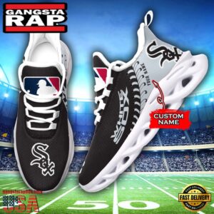 Major League Baseball Chicago White Sox Unique Design Custom Name Air Max Shoes Air Cushion Sneakers