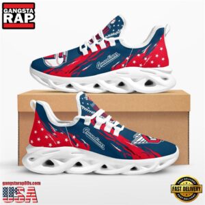 Major League Baseball Cleveland Guardians Stars and Stripes M Soul Shoes Running Sneakers