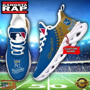 Major League Baseball Kansas City Royals Unique Design Custom Name Air Max Shoes Air Cushion Sneakers