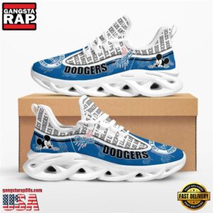 Major League Baseball Los Angeles Dodgers Mickey Mouse Air Max Shoes Air Cushion Sneakers