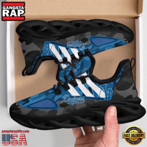 Major League Baseball Los Angeles Dodgers Military Camouflage M Soul Shoes Running Sneakers