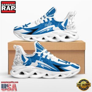 Major League Baseball Los Angeles Dodgers Symbol Geometric Pattern Air Max Shoes Air Cushion Sneakers