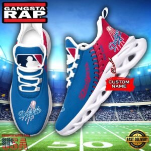 Major League Baseball Los Angeles Dodgers Unique Design Custom Name Air Max Shoes Air Cushion Sneakers
