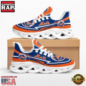 Major League Baseball New York Mets Are Coming Curves Air Max Shoes Air Cushion Sneakers