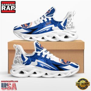 Major League Baseball New York Mets Symbol Geometric Pattern Air Max Shoes Air Cushion Sneakers