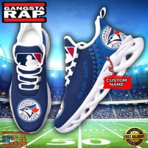 Major League Baseball oronto Blue Jays Unique Design Custom Name Air Max Shoes Air Cushion Sneakers