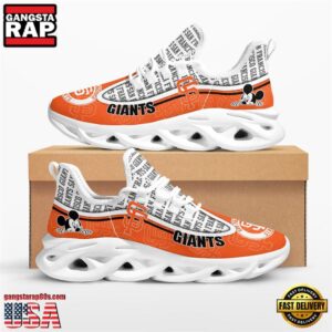 Major League Baseball San Francisco Giants Mickey Mouse Air Max Shoes Air Cushion Sneakers