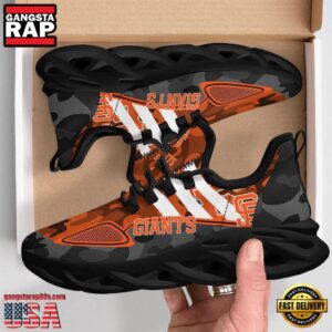 Major League Baseball San Francisco Giants Military Camouflage Air Max Shoes Air Cushion Sneakers