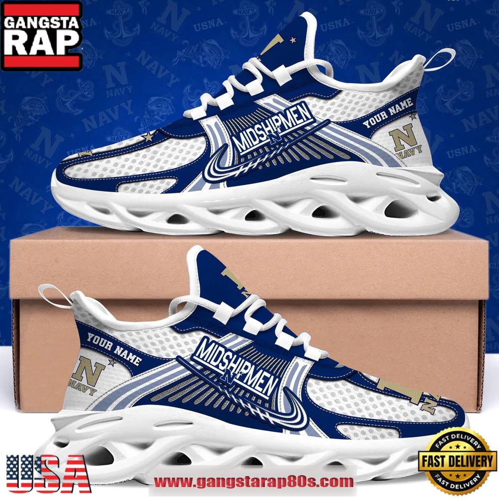 Navy Midshipmen Personalized Clunky Sneaker Max Soul Shoes 1 Navy Midshipmen Personalized Clunky Sneaker Max Soul Shoes