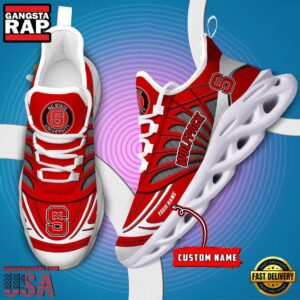 NCAA NC State Wolfpack Custom Name Air Max Shoes Air Cushion Sneakers