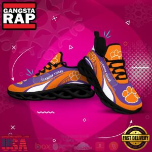 NCAA Clemson Tigers Football Clunky Unique Air Max Shoes Air Cushion Sneakers