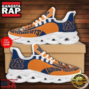 NCAA Custom Name Auburn Tigers Sneaker Unique Air Max Shoes Air Cushion Sneakers