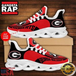 NCAA Custom Name Georgia Bulldogs Sneaker Unique Air Max Shoes Air Cushion Sneakers