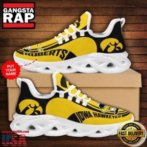 NCAA Custom Name Iowa Hawkeyes Sneaker Unique Air Max Shoes Air Cushion Sneakers
