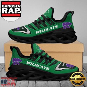 NCAA Custom Name Kansas State Wildcats Saint Patrick'S Day Unique Air Max Shoes Air Cushion Sneakers