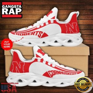NCAA Custom Name Nebraska Cornhuskers Sneaker Unique Air Max Shoes Air Cushion Sneakers