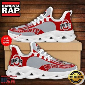 NCAA Custom Name Ohio State Buckeyes Sneaker Unique Air Max Shoes Air Cushion Sneakers
