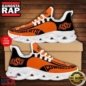 NCAA Custom Name Oklahoma State Cowboys Sneaker Unique Air Max Shoes Air Cushion Sneakers