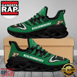 NCAA Custom Name Purdue Boilermakers Saint Patrick'S Day Unique Air Max Shoes Air Cushion Sneakers