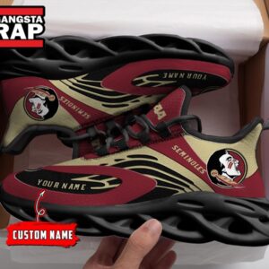 NCAA Florida State Seinoles Sport Logo Team Custom Name Air Max Shoes Air Cushion Sneakers